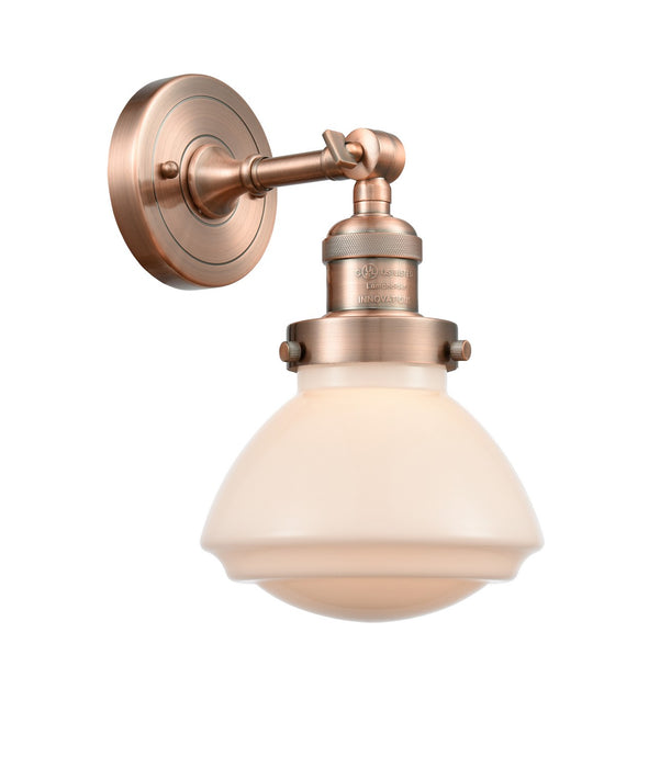 Innovations 203-AC-G321 One Light Wall Sconce, Antique Copper