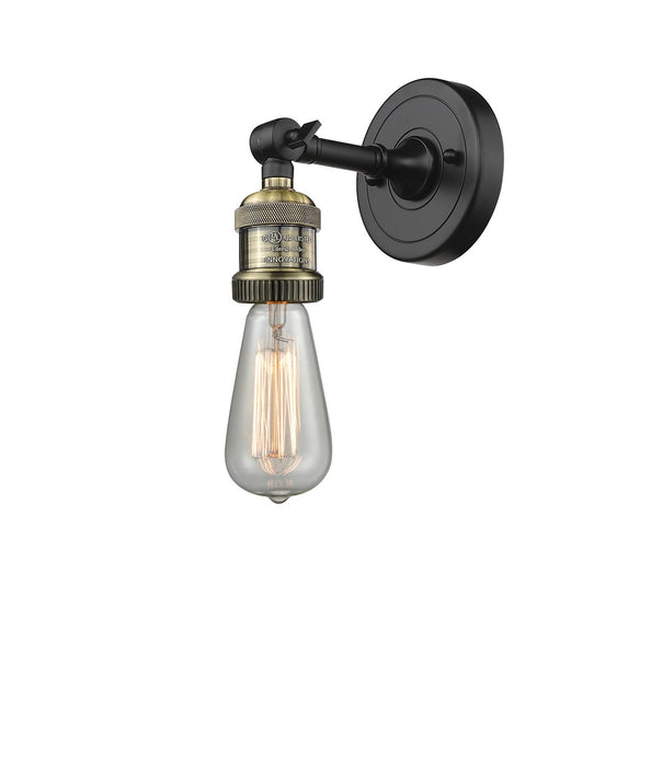 Innovations 203-BAB One Light Wall Sconce, Black Antique Brass