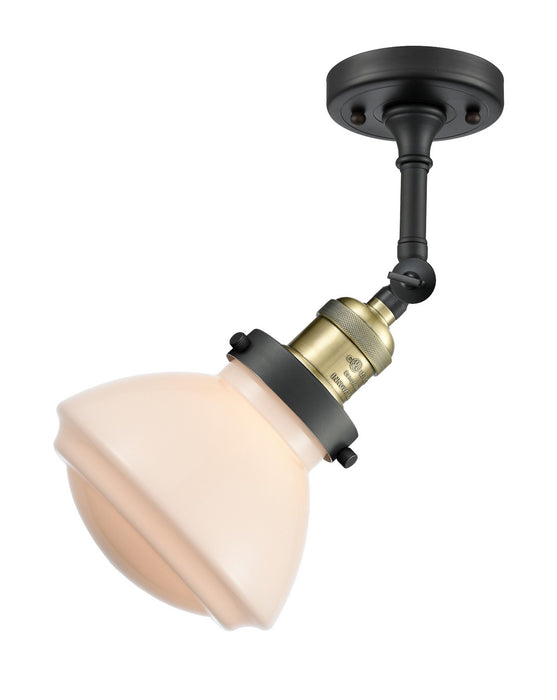 Innovations 203-BAB-G321 One Light Wall Sconce, Black Antique Brass