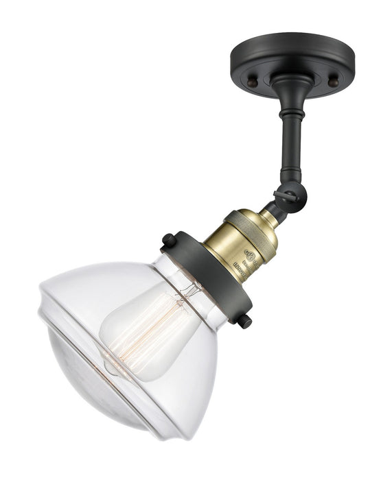 Innovations 203-BAB-G322 One Light Wall Sconce, Black Antique Brass