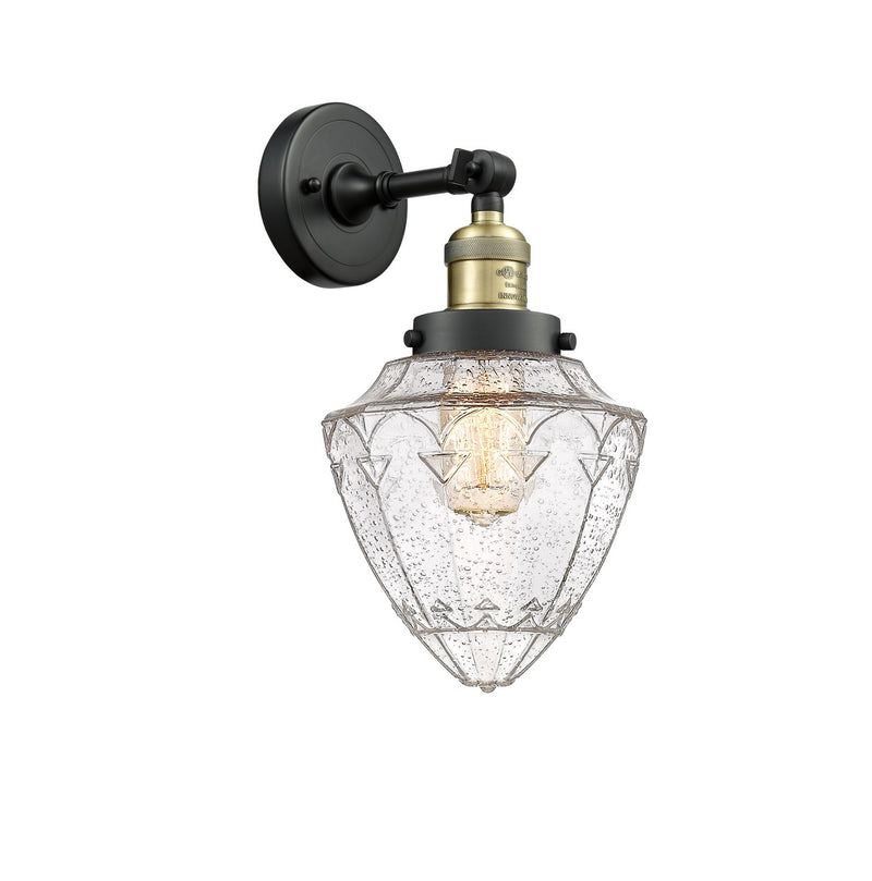 Innovations 203-BAB-G664-7 One Light Wall Sconce, Black Antique Brass