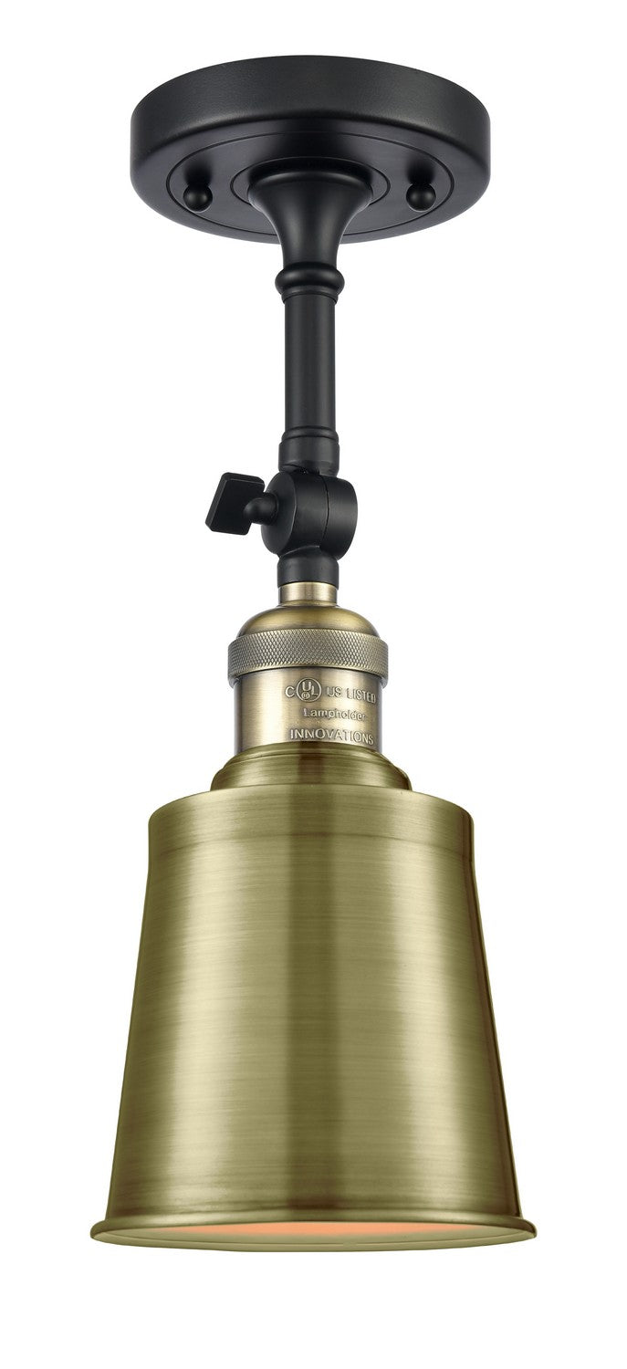 Innovations 203-BAB-M9-AB One Light Wall Sconce, Black Antique Brass