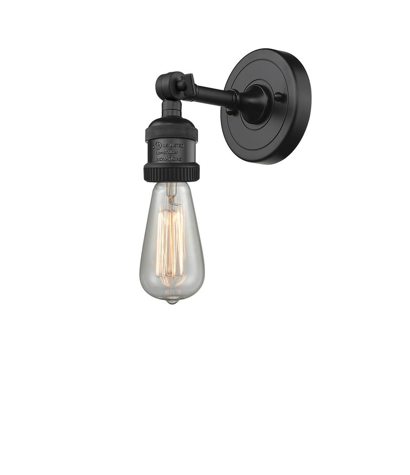 Innovations 203-BK-M10-BK One Light Wall Sconce, Matte Black