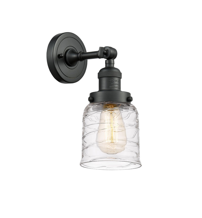Innovations 203-BK-G513 One Light Wall Sconce, Matte Black