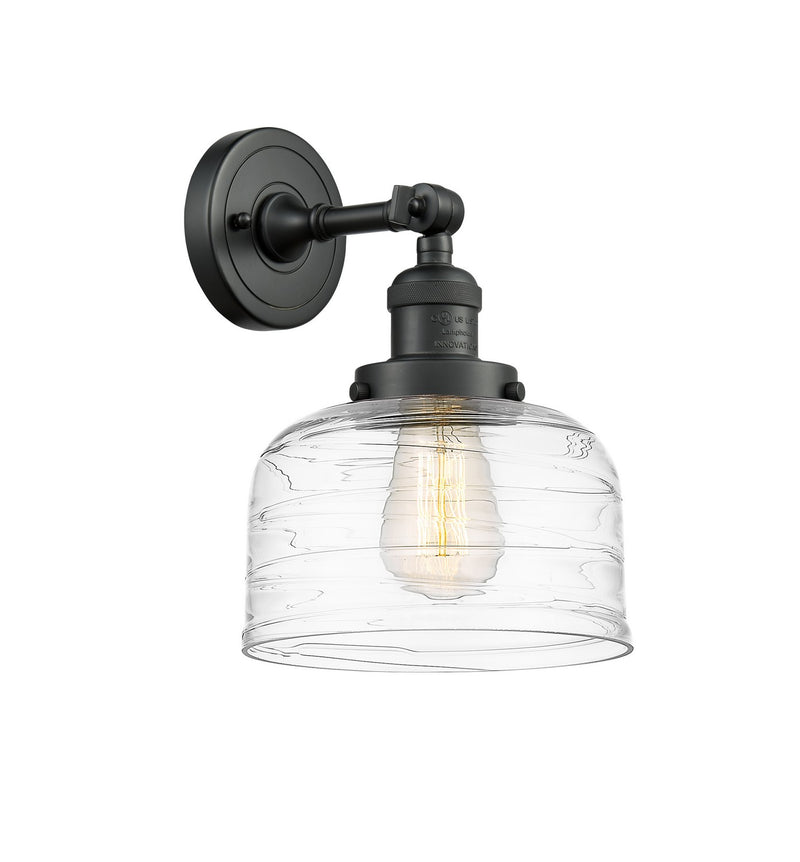 Innovations 203-BK-G713 One Light Wall Sconce, Matte Black