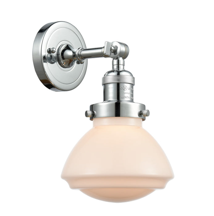 Innovations 203-PC-G321 One Light Wall Sconce, Polished Chrome