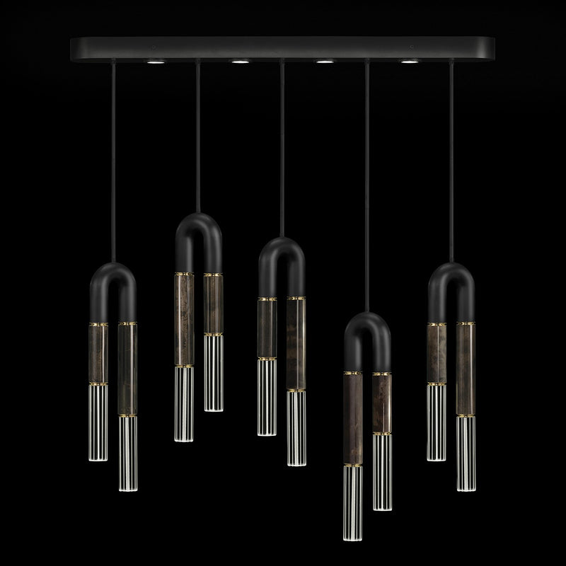 Fine Art 923140-111ST LED Linear Pendant, Black