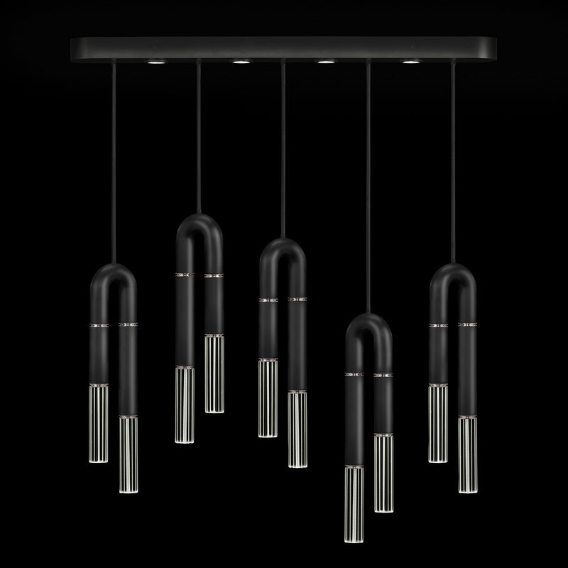 Fine Art 923140-120ST LED Linear Pendant, Black