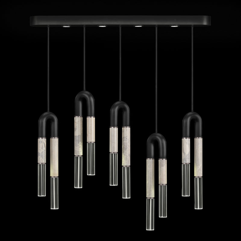 Fine Art 923140-122ST LED Linear Pendant, Black