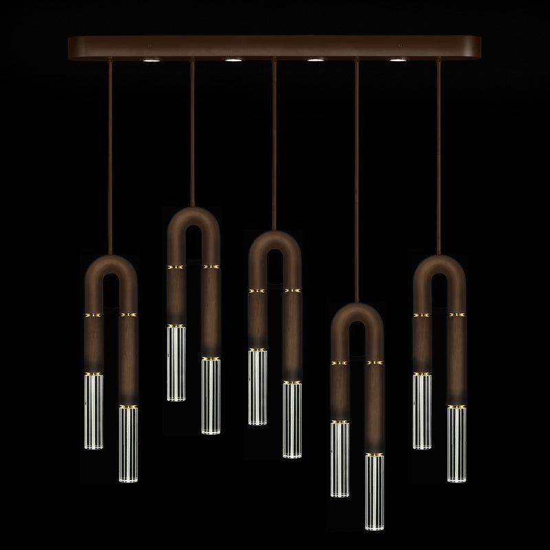 Fine Art 923140-210ST LED Linear Pendant, Bronze