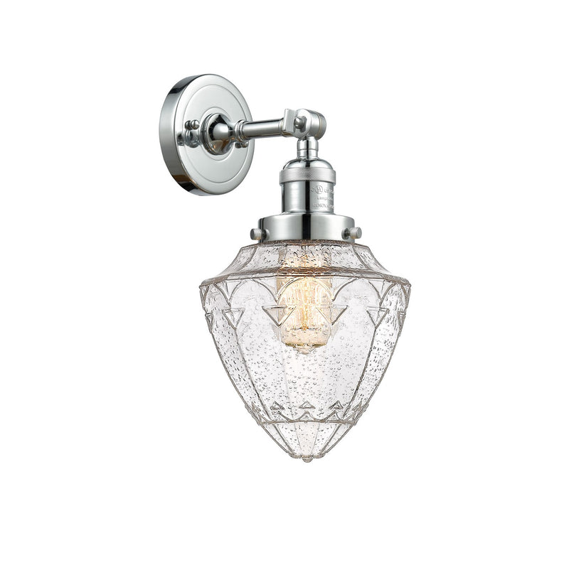Innovations 203-PC-G664-7 One Light Wall Sconce, Polished Chrome