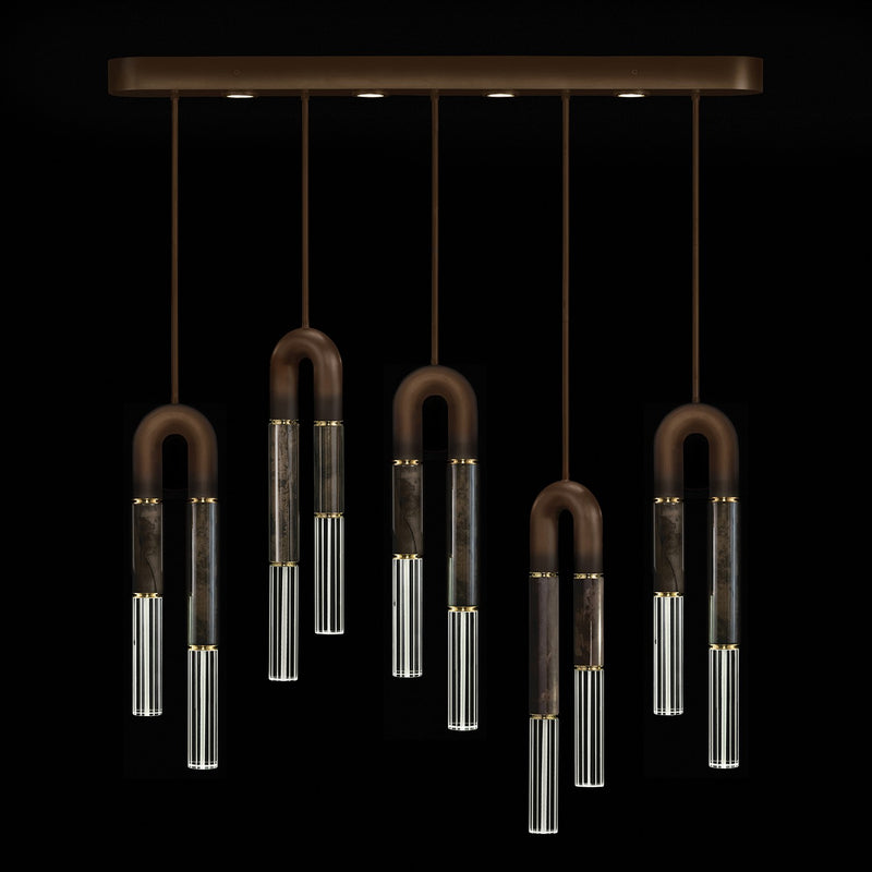Fine Art 923140-211ST LED Linear Pendant, Bronze