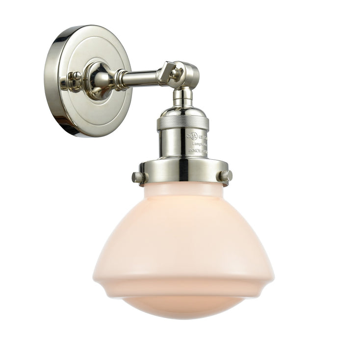 Innovations 203-PN-G321 One Light Wall Sconce, Polished Nickel