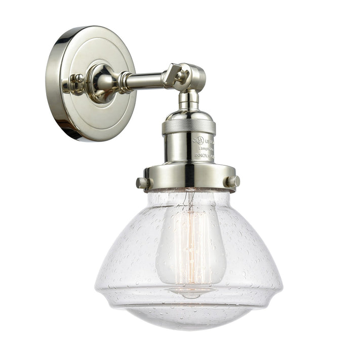 Innovations 203-PN-G324 One Light Wall Sconce, Polished Nickel
