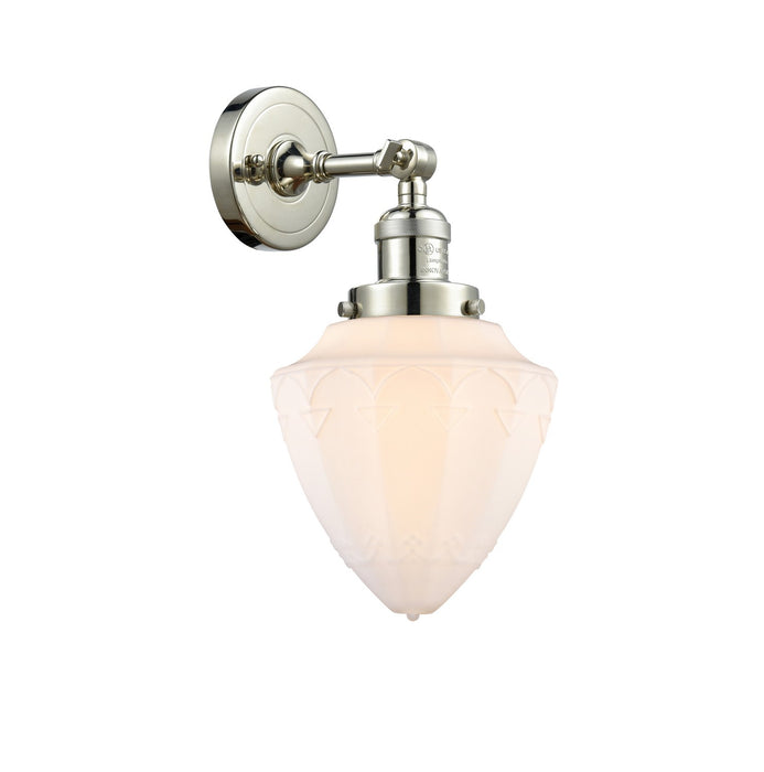 Innovations 203-PN-G661-7 One Light Wall Sconce, Polished Nickel