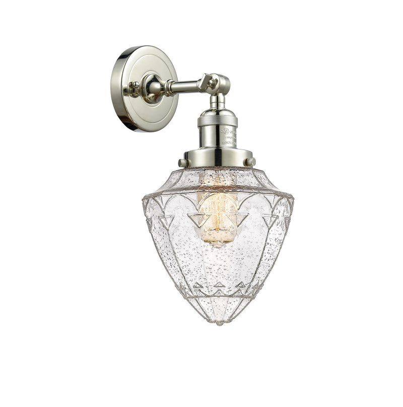 Innovations 203-PN-G664-7 One Light Wall Sconce, Polished Nickel
