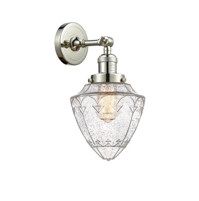 Innovations 203-PN-G664-7 One Light Wall Sconce, Polished Nickel