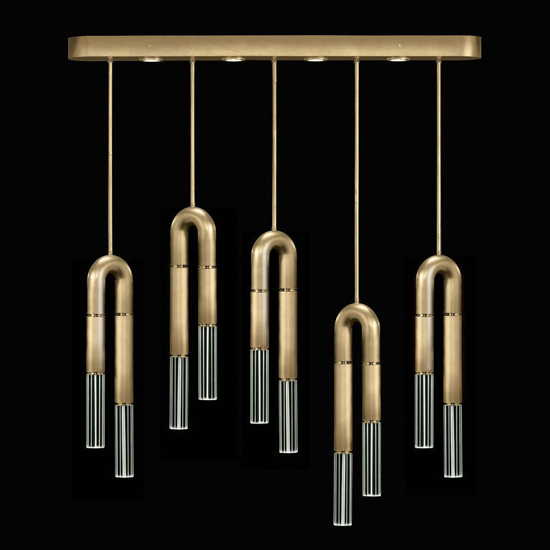 Fine Art 923140-310ST LED Linear Pendant, Gold