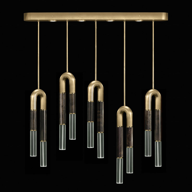Fine Art 923140-311ST LED Linear Pendant, Gold