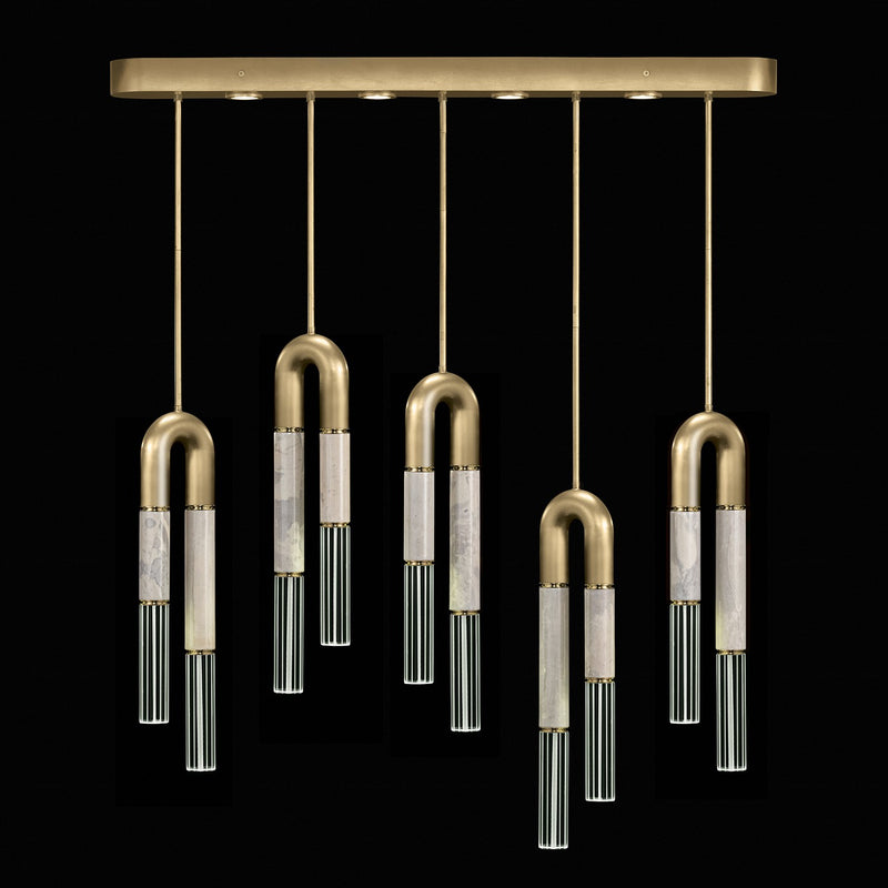 Fine Art 923140-312ST LED Linear Pendant, Gold