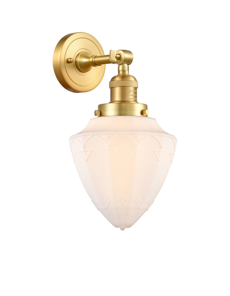 Innovations 203-SG-G661-7 One Light Wall Sconce, Satin Gold