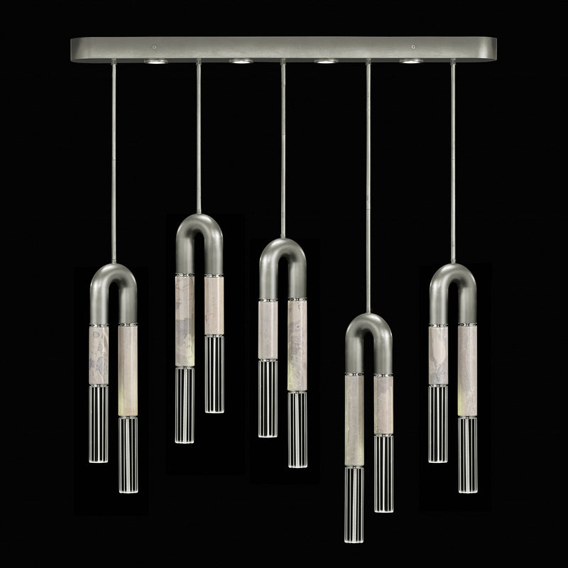 Fine Art 923140-422ST LED Linear Pendant, Silver