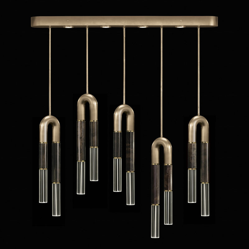 Fine Art 923140-511ST LED Linear Pendant, Gold