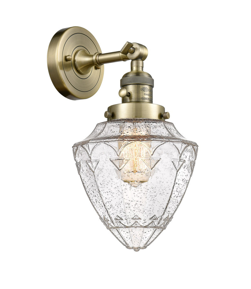 Innovations 203SW-AB-G664-7 One Light Wall Sconce, Antique Brass