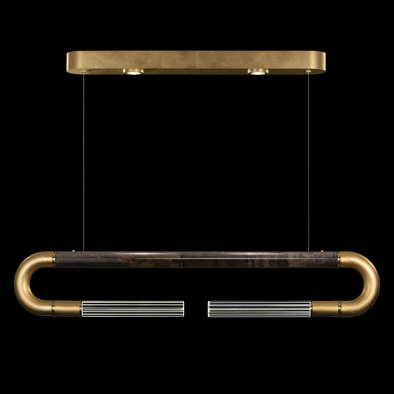 Fine Art 924140-311ST LED Linear Pendant, Gold