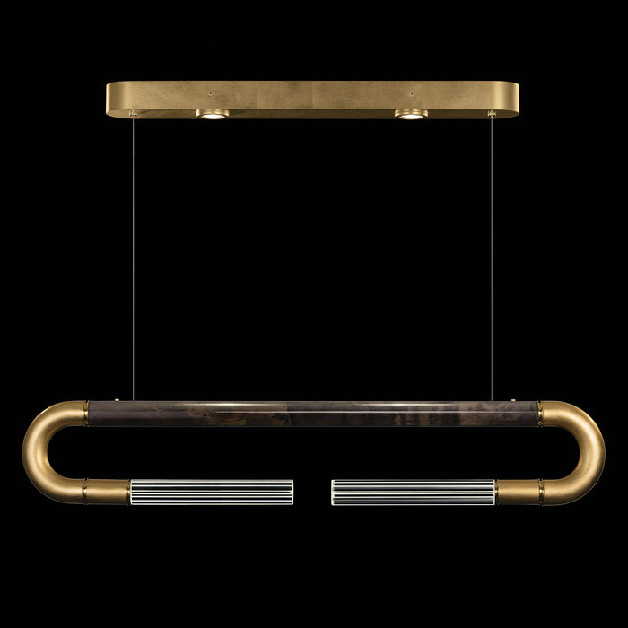 Fine Art 924140-311ST LED Linear Pendant, Gold