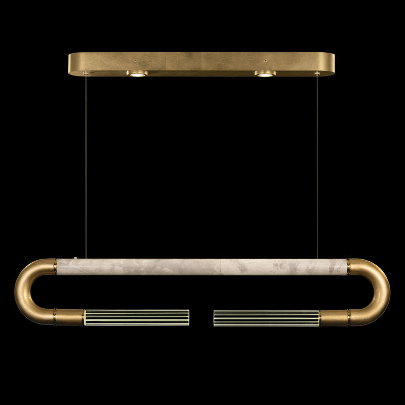 Fine Art 924140-312ST LED Linear Pendant, Gold