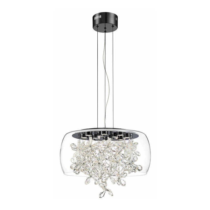 Zeev Lighting CD10244-LED-MBK LED Chandelier, Matte Black