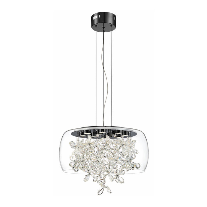 Zeev Lighting CD10244-LED-MBK LED Chandelier, Matte Black