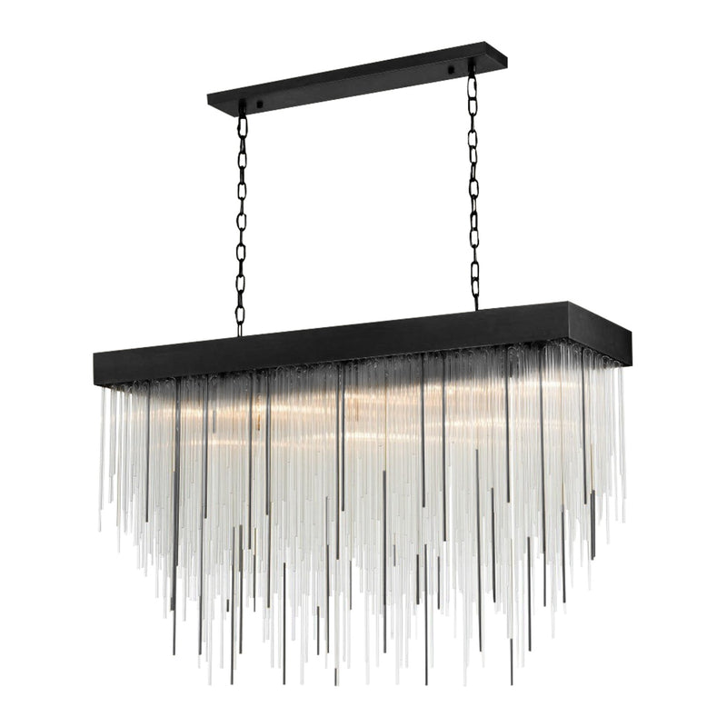 Zeev Lighting CD10411-17-SBB 17 Light Chandelier, Satin Brushed Black