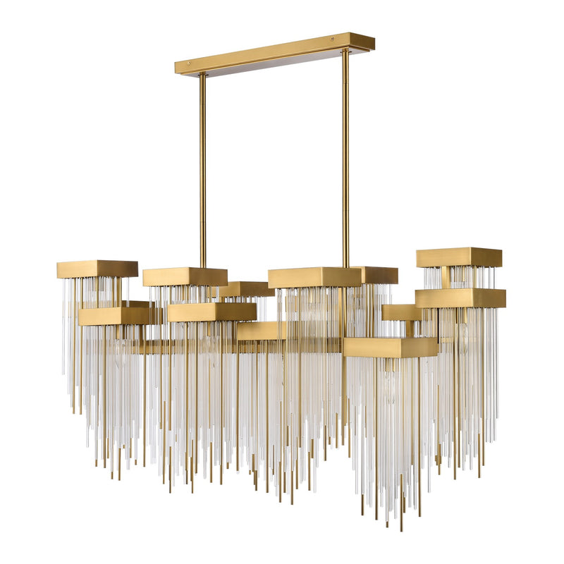 Zeev Lighting CD10415-16-AGB 16 Light Chandelier, Aged Brass