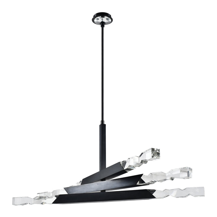 Zeev Lighting CD11344-LED-6-2x2-SBB LED Chandelier, Satin Brushed Black