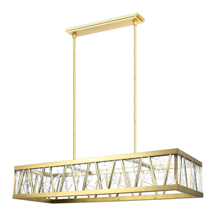 Zeev Lighting CD11522-LED-AGB LED Chandelier, Aged Brass