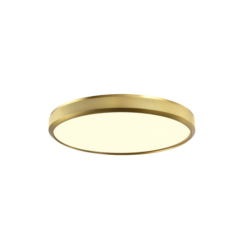 Zeev Lighting FM11745-LED-12-AGB LED Flush Mount, Aged Brass