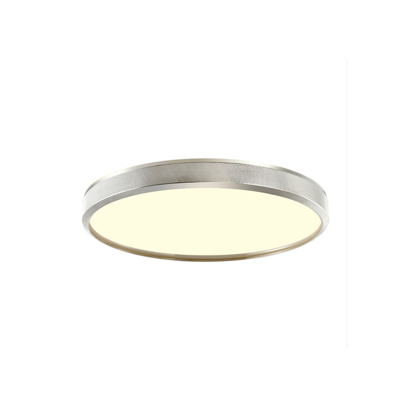 Zeev Lighting FM11746-LED-12-PN LED Flush Mount, Polished Nickel