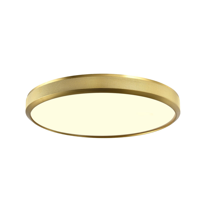 Zeev Lighting FM11748-LED-18-AGB LED Flush Mount, Aged Brass