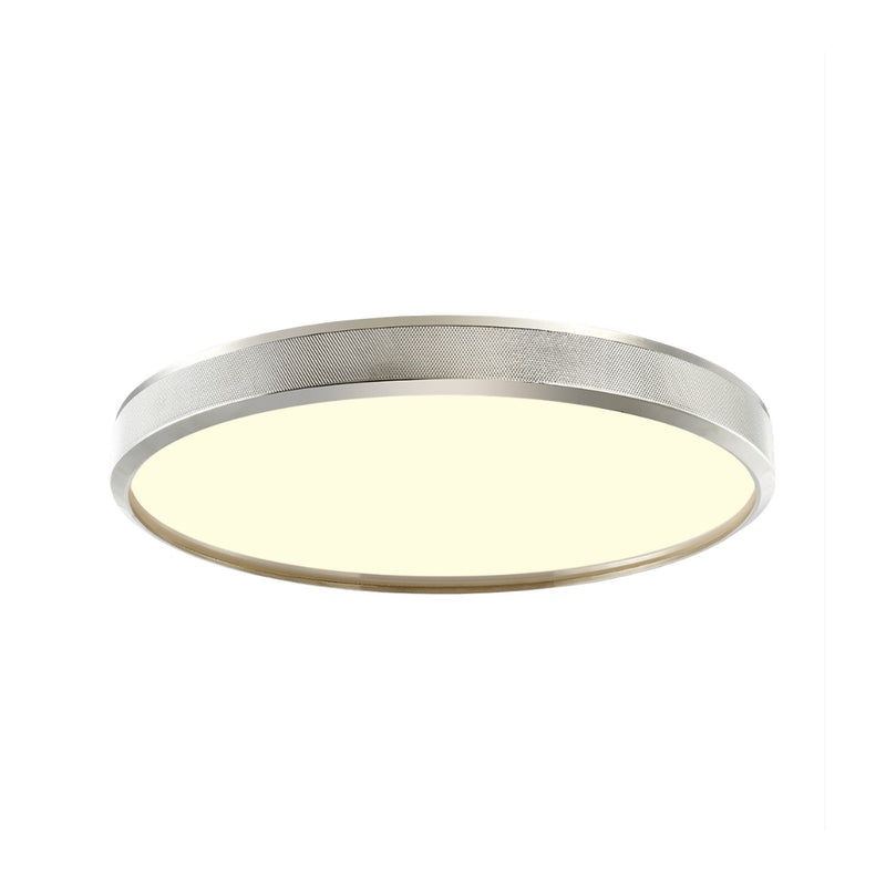 Zeev Lighting FM11749-LED-18-PN LED Flush Mount, Polished Nickel