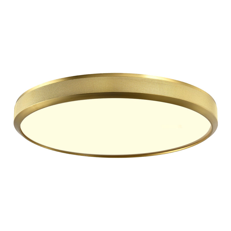 Zeev Lighting FM11751-LED-24-AGB LED Flush Mount, Aged Brass