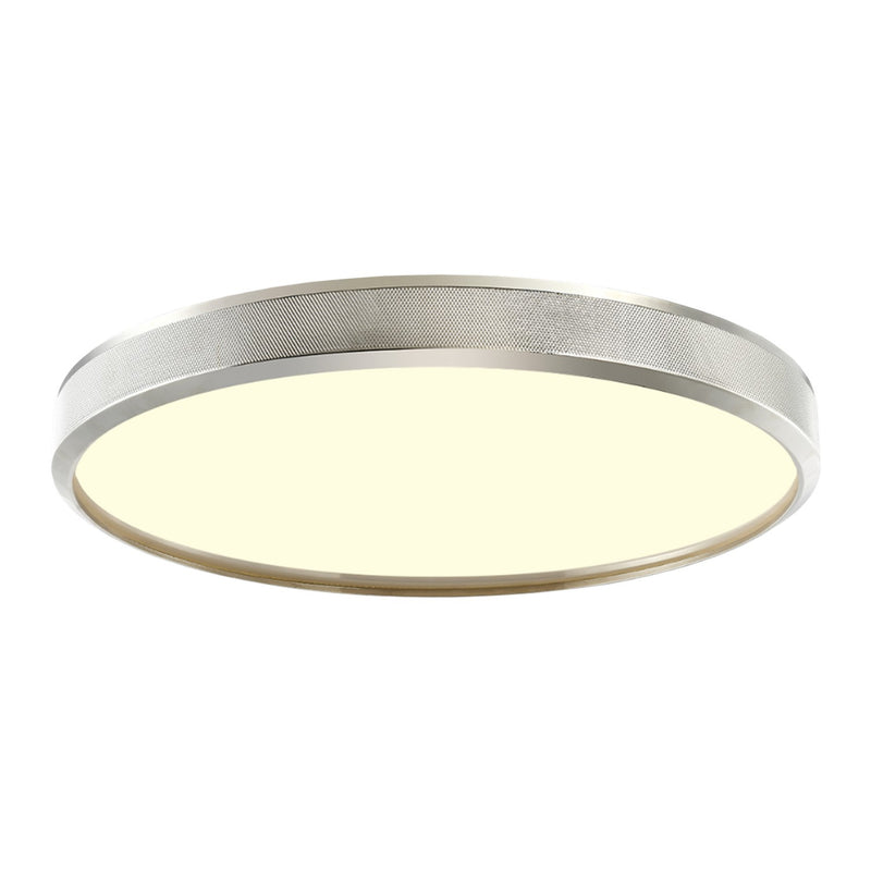 Zeev Lighting FM11752-LED-24-PN LED Flush Mount, Polished Nickel