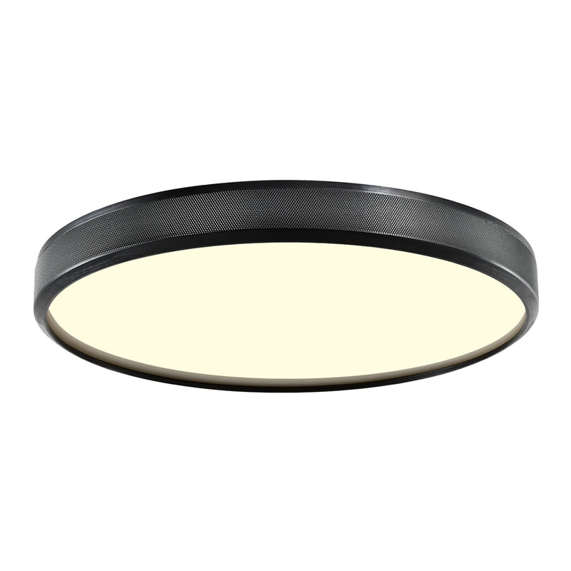 Zeev Lighting FM11753-LED-24-SBB LED Flush Mount, Satin Brushed Black
