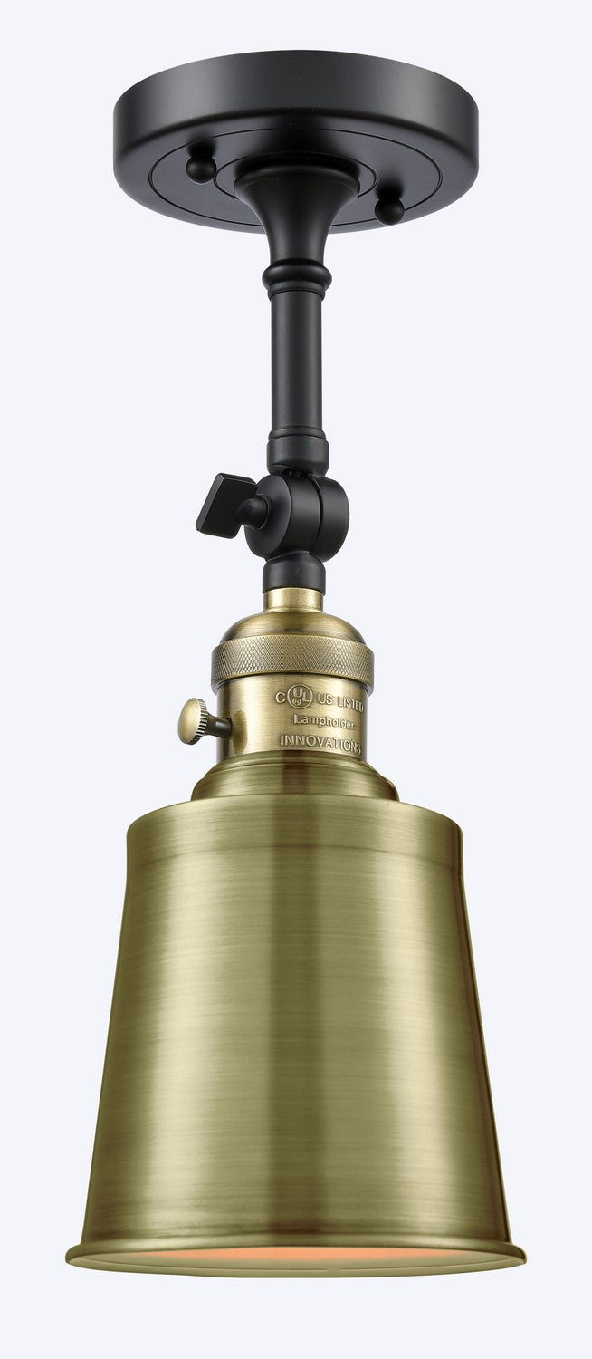 Innovations 203SW-BAB-M9-AB-LED LED Wall Sconce, Black Antique Brass