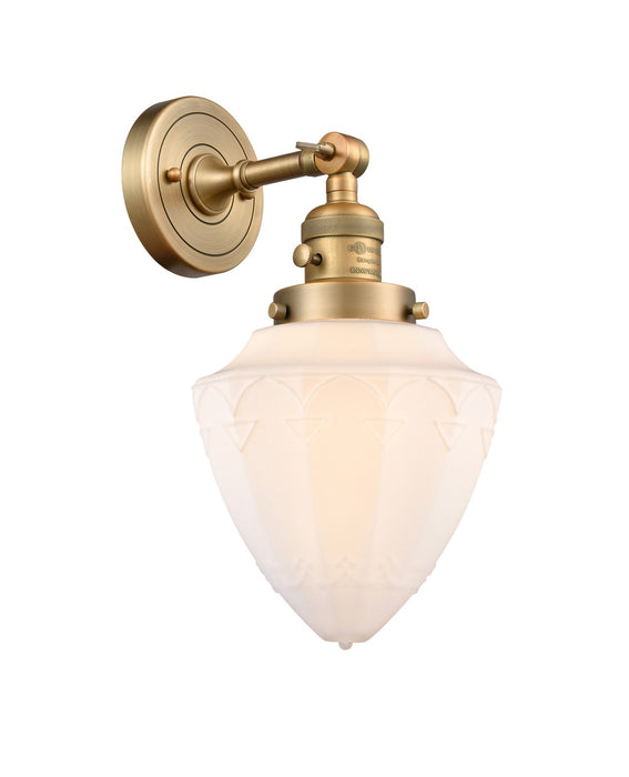 Innovations 203SW-BB-G661-7 One Light Wall Sconce, Brushed Brass