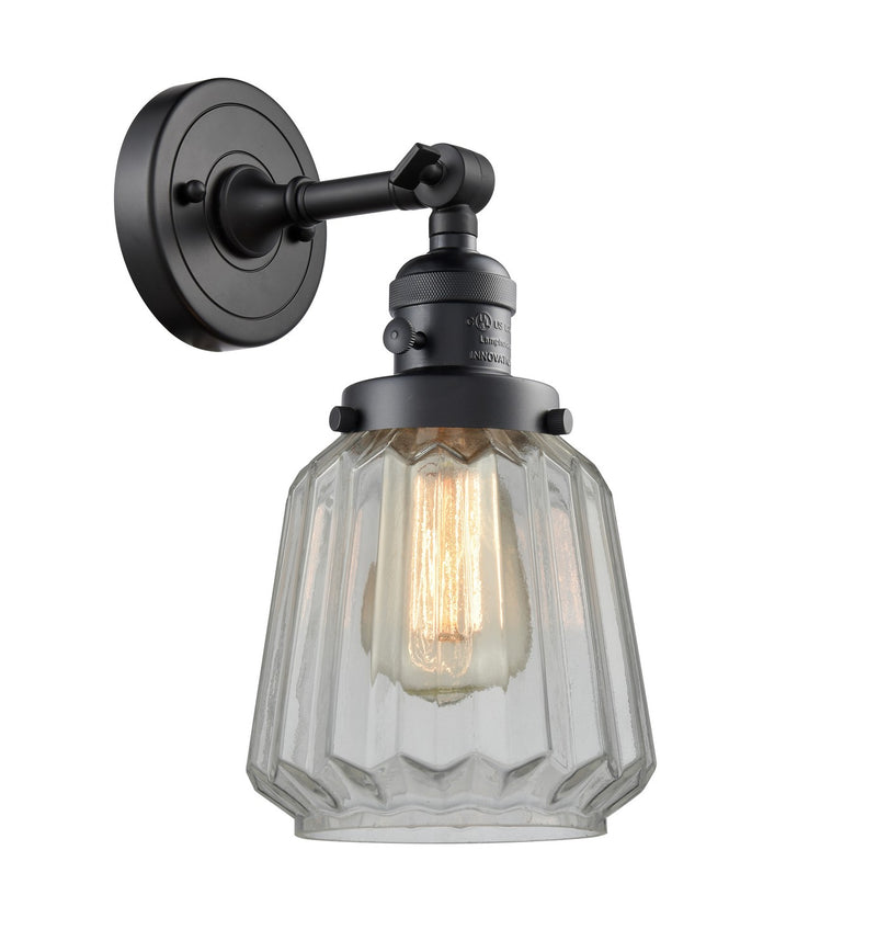 Innovations 203SW-BK-G142-LED LED Wall Sconce, Matte Black