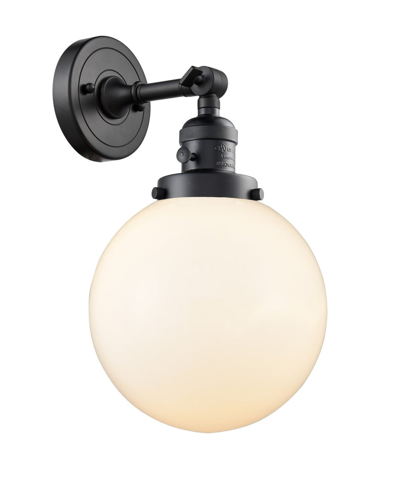 Innovations 203SW-BK-G201-8-LED LED Wall Sconce, Matte Black