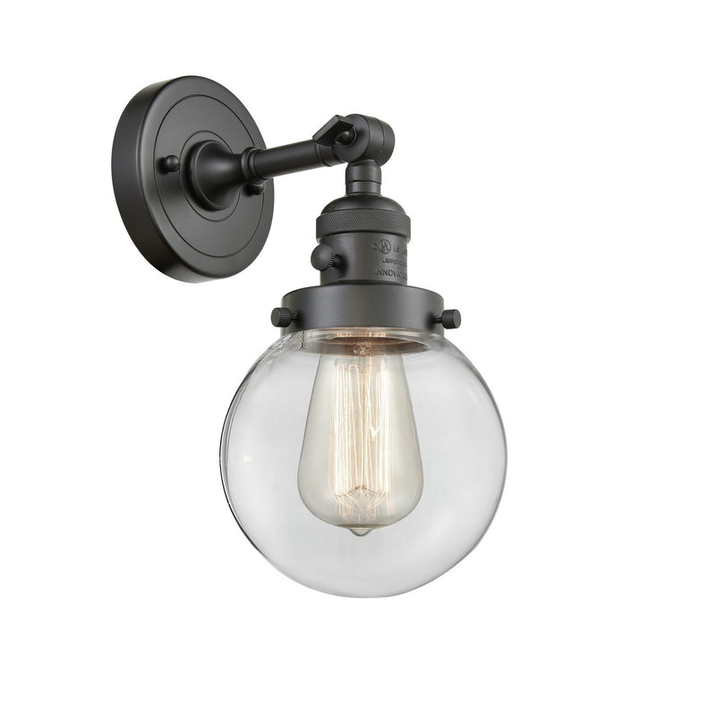 Innovations 203SW-OB-G202-6-LED LED Wall Sconce, Oil Rubbed Bronze