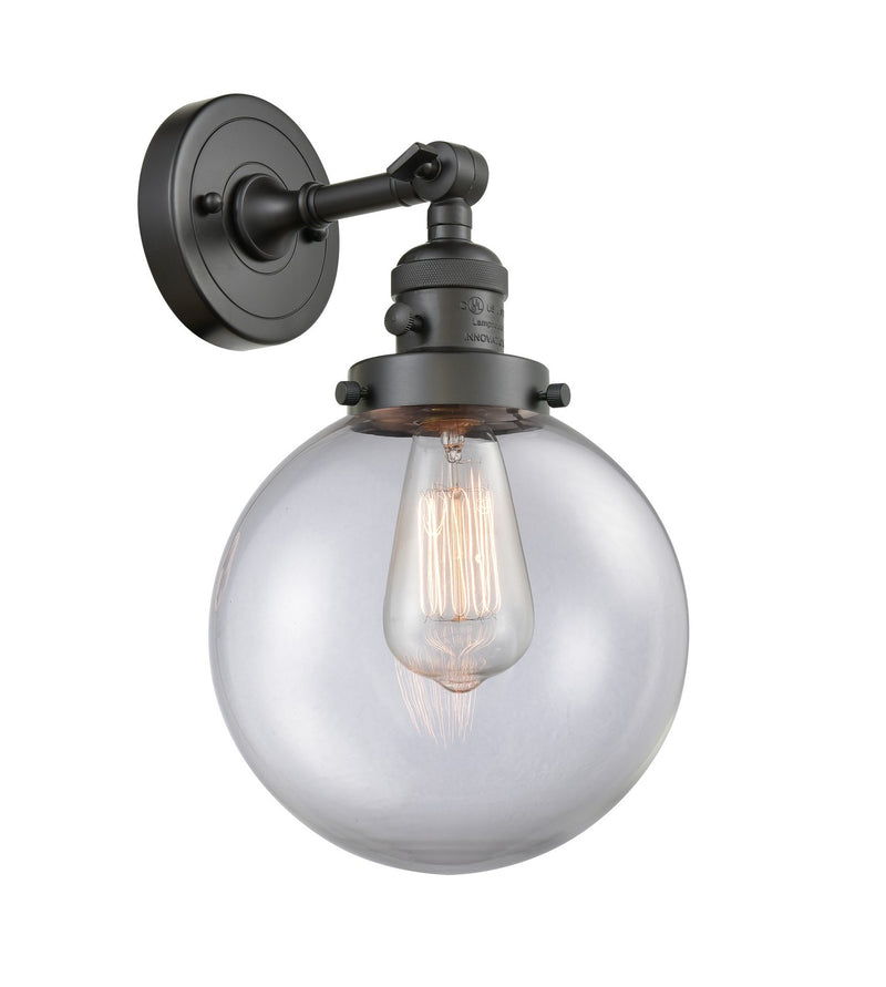 Innovations 203SW-OB-G202-8-LED LED Wall Sconce, Oil Rubbed Bronze